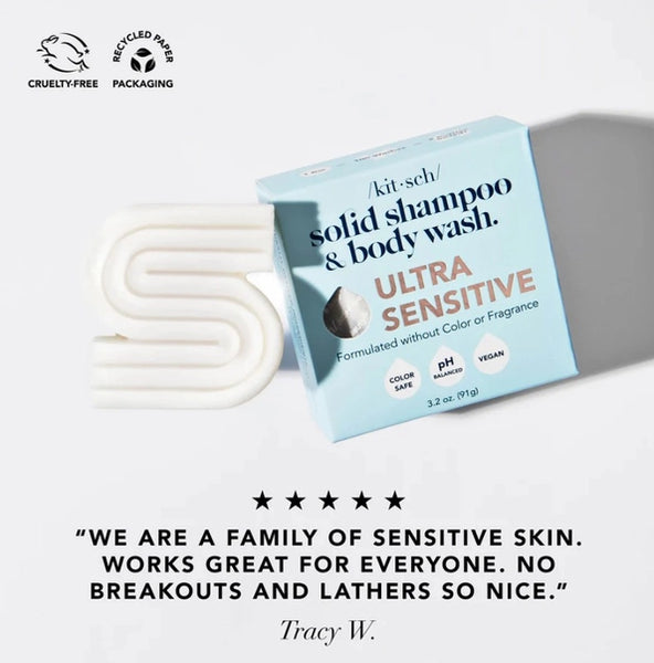 Ultra Sensitive Shampoo & Body Wash Bar Fragrance Free