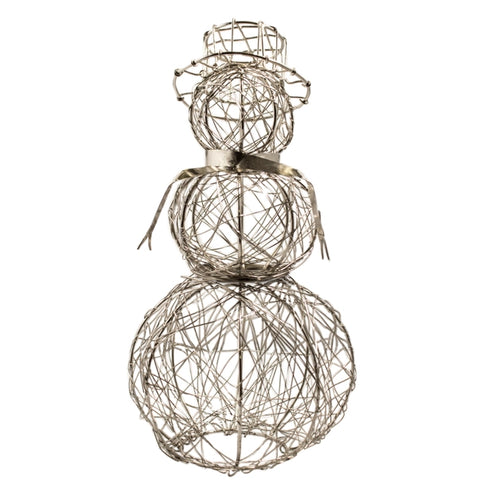 Silver Wire Snowman