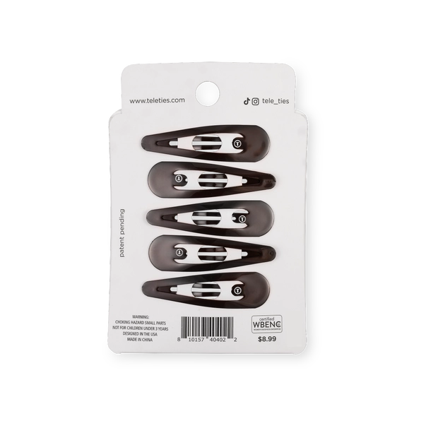 Snap Clip | Brown | 6 Count