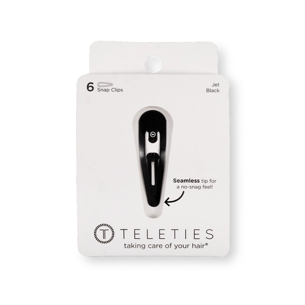 Snap Clip | Jet Black | 6 Count