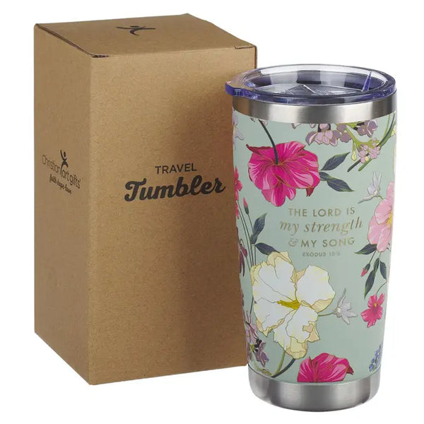 Teal Strength Exodus 15:2 Tumbler