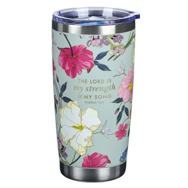 Teal Strength Exodus 15:2 Tumbler