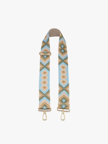 Bohemian Guitar Strap| Sage /Aqua