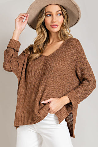Crew Neck Knit Sweater | COCO