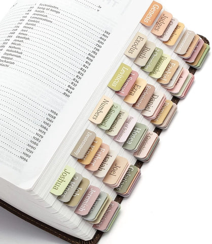 Boho Bible Tabs - 75 Laminated Tabs For Easy Reference
