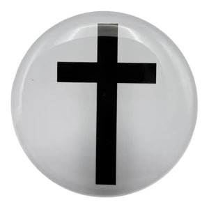 Tap To Pray™ - Prayer Tag Stickers| White + Cross