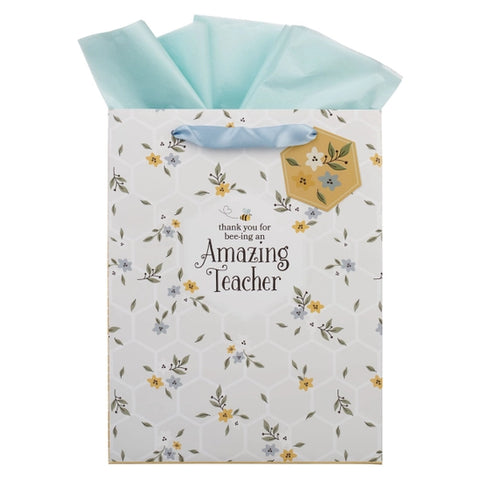 Amazing Teacher Large Portrait Gift Bag