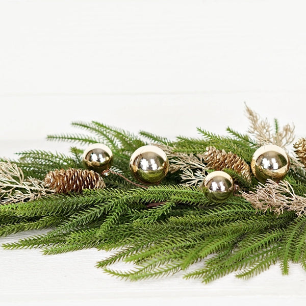 28” Teardrop Golden Holiday Norfolk Pine