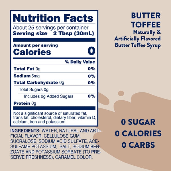 Sugar Free Butter Toffee Syrup