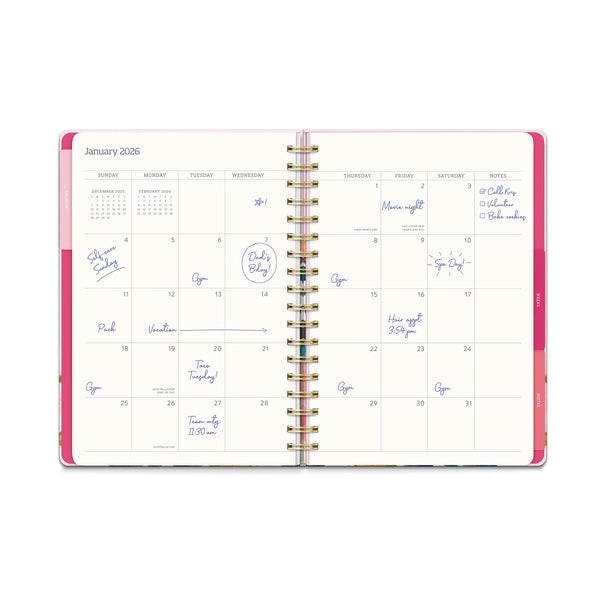 2026 Bella Flora Tri-Tab Planner