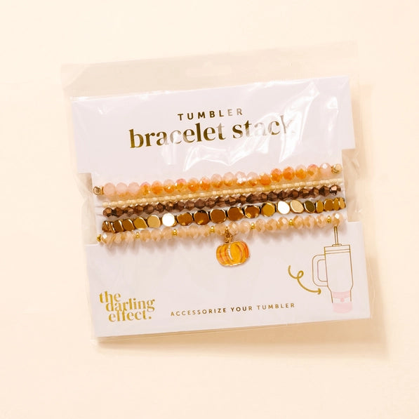 Tumbler Bracelet Stack-Autumn Glow