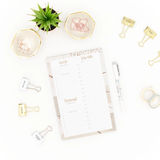 Timed Work & Personal To Do List Pad