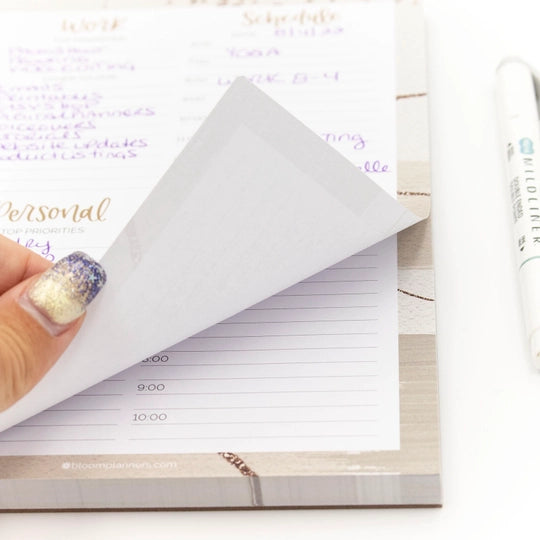 Timed Work & Personal To Do List Pad