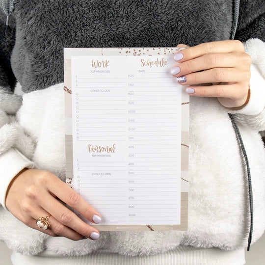 Timed Work & Personal To Do List Pad