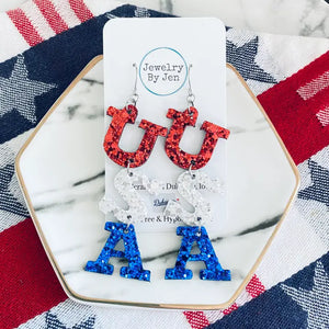 U.S.A. Earrings | 2 Different Styles
