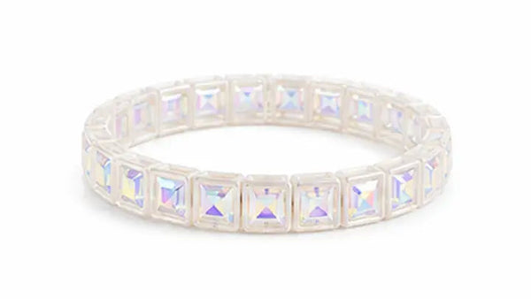 Rhinestone Bracelet | White