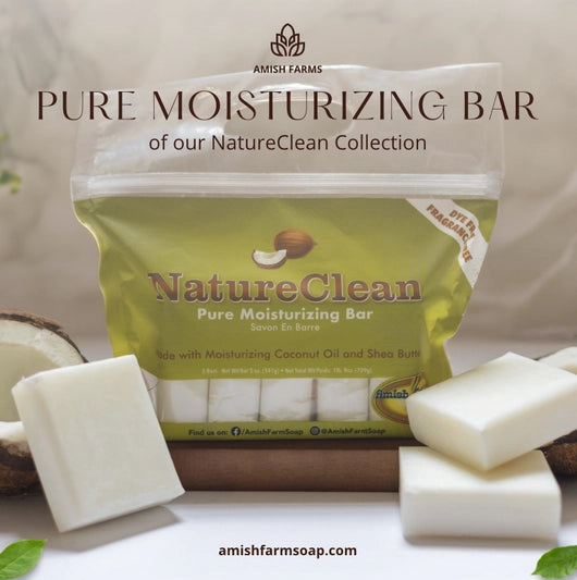 Amish Farms Pure Moisturizing Fragrance and Dye Free Bar