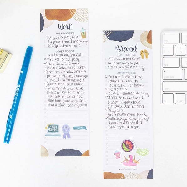 Work & Personal To Do List Pad 6x9 in