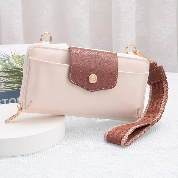 Mila Smartphone Wallet Crossbody with Boho Wristlet | Ivory