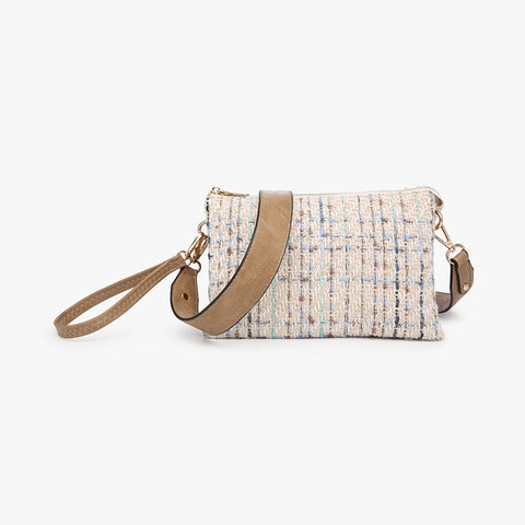 Izzy Tweed Crossbody w/ Guitar Strap | Khaki
