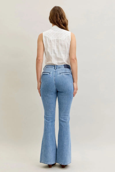 HW Flare Front Patch & Welt Pockets-Judy Blue