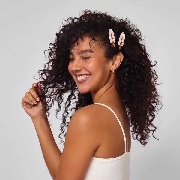 Plastic Creaseless Clips-Cherry Print