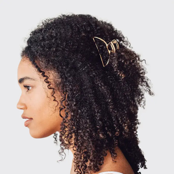 Open Shaped Claw Clip-Gold