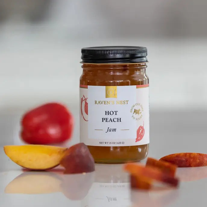 Hot Peach Jam - 15 oz.