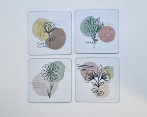 Floral Magnets Set of 4