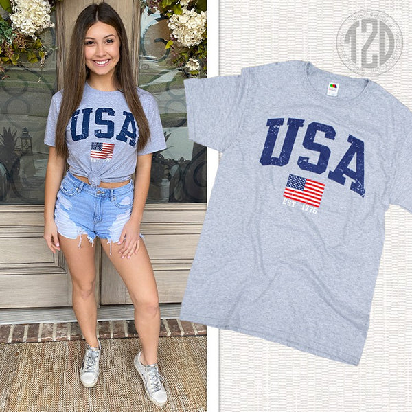 Sporty USA Patriotic T-Shirt