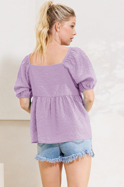 Babydoll Blouse | Lavender