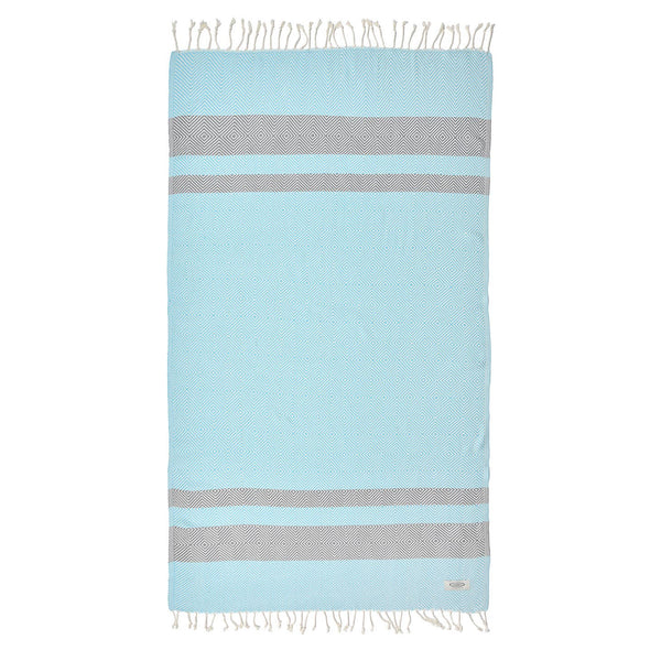 Turquoise Peshtemal Cotton Beach Towel