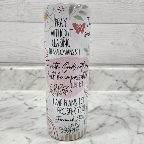 Lord Is My Strength Straight Tumbler 20oz