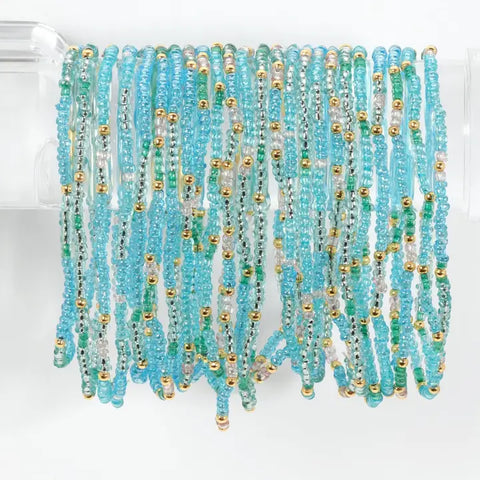 2mm Stretch Seed Beed Bracelets | Seaglass