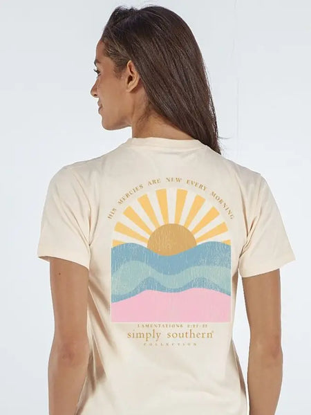 Simply Southern- Sunrise Lamentations 3:22-23 Verse Shirt