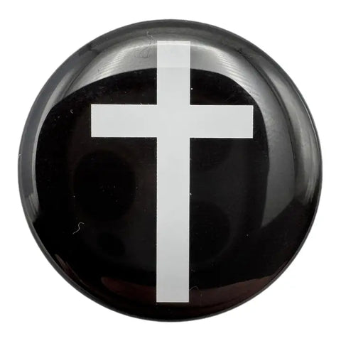 Tap To Pray™ - Prayer Tag Stickers | Black + Cross