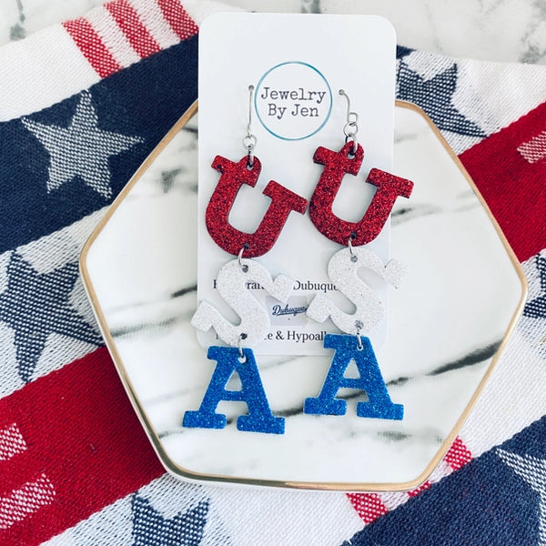 U.S.A. Earrings | 2 Different Styles
