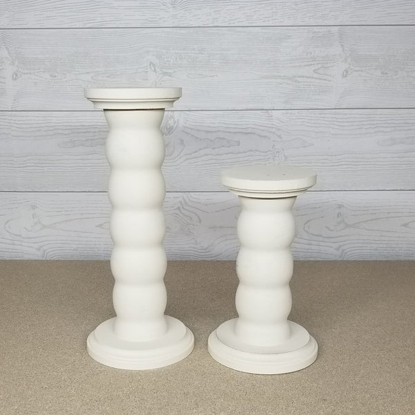 Repurposed Bed Rail Candle Holders