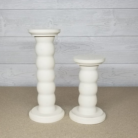 Repurposed Bed Rail Candle Holders