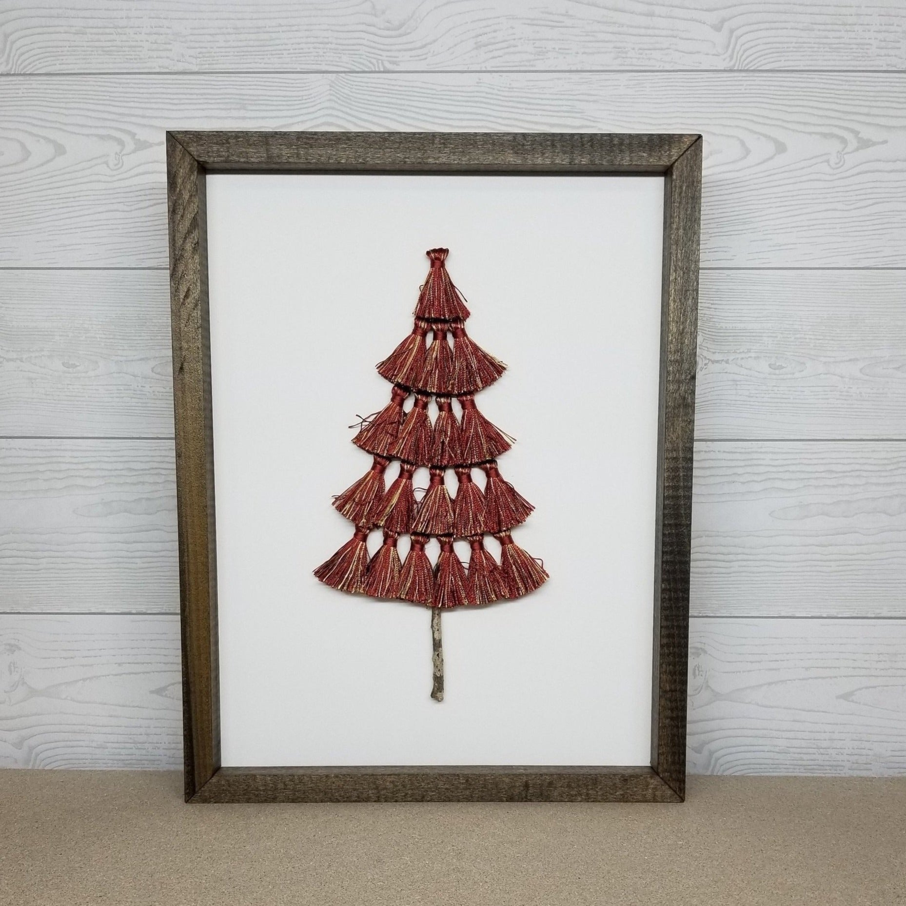 Framed Tassel Tree