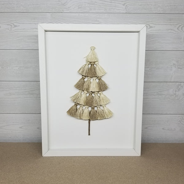 Framed Tassel Tree