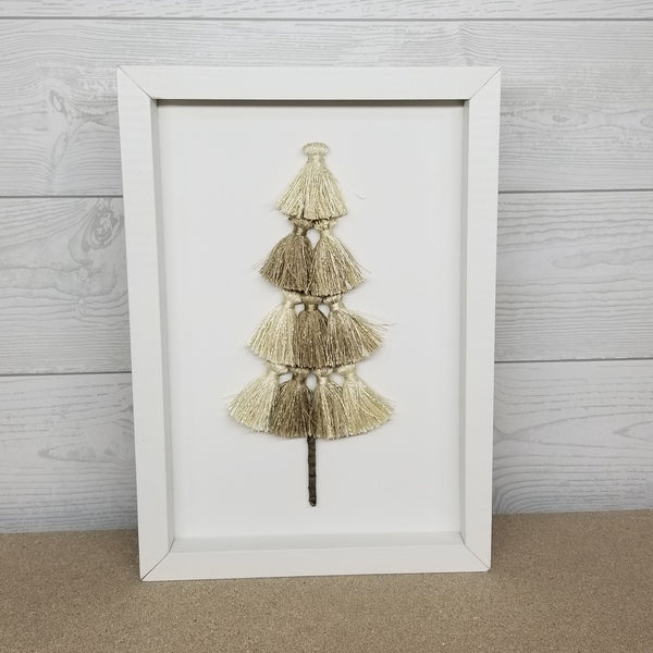 Framed Tassel Tree