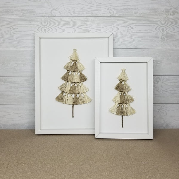 Framed Tassel Tree