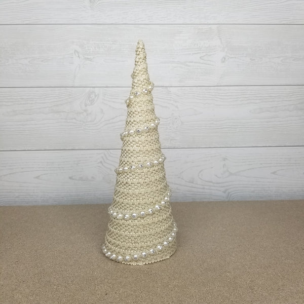 White & Taupe Cone Trees