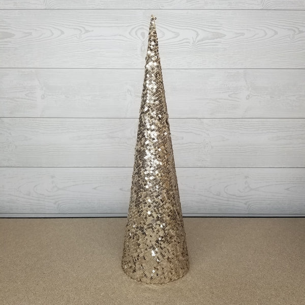 White & Taupe Cone Trees
