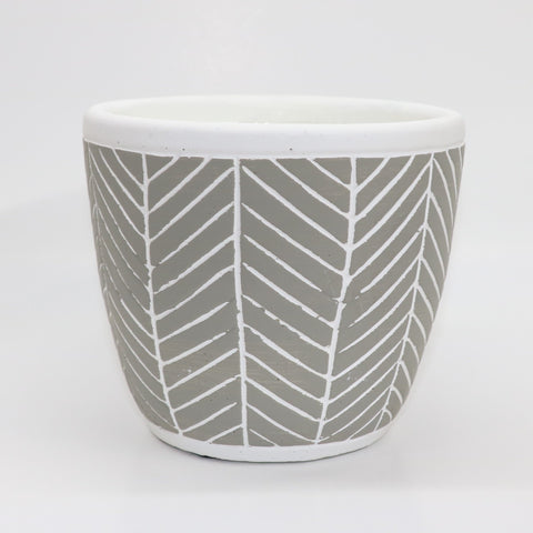 Chevron Striped Planter