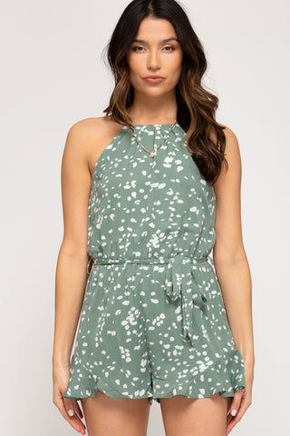 Slate Green Romper