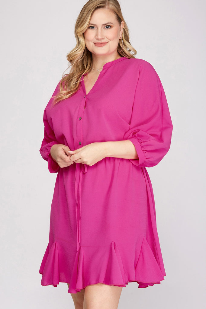 Hot Pink Dress - PLUS Small Town Variety Hot Pink Dress - PLUS Small Town Variety