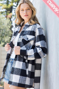 Plus Buffalo Plaid Shacket - PLUS