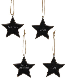 Black Star Ornament